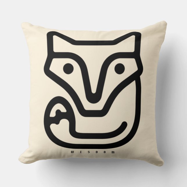 Coussin BOAZ Ours – Icône de Force (Recto)