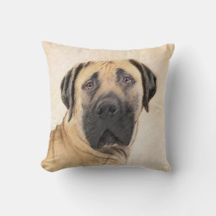 Coussin Boerboel Peinture - Cute Original Chien Art