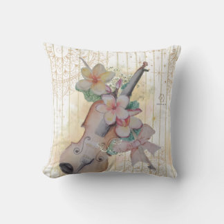 Coussin Boganhues violon floral Imprimer