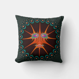 Coussin Bogue Tembusu dans cadre circulaire en 24 points