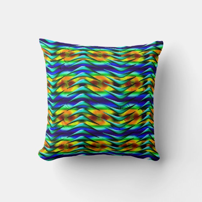 Coussin Bohème Abstrait géométrique (Recto)