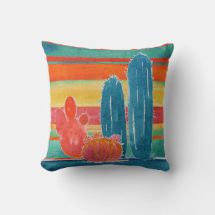 Coussin Bohême Jungle Décor BOHO Desert Cactus