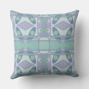 Coussin Bohemian Chintz New Dusty Green Purple Blue