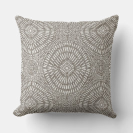 Coussin Bohemian light taupe pattern