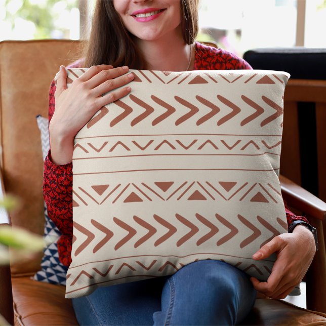 Coussin Boho Aztec Terracotta (Créateur téléchargé)