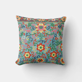 Coussin Boho Chic Retro Floral Oriental