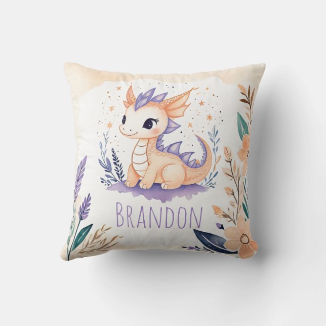 Coussin Boho Dragon personnalisé - (Verso)