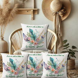 Coussin Boho Feather Aura Jetez l'oreiller