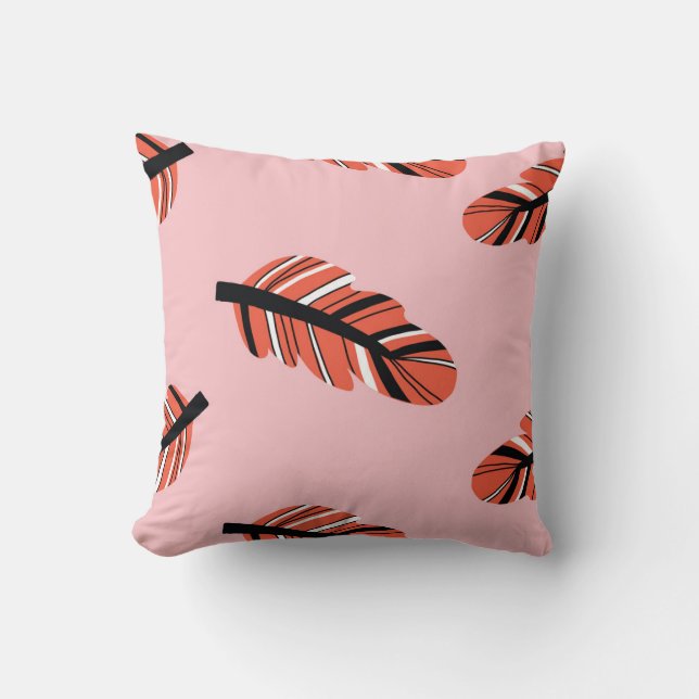 Coussin Boho Feathers : Répéter Vintage. (Recto)