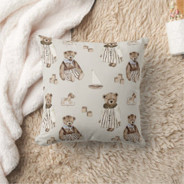 Coussin Boho in Neutrals : Baby Bears Nursery