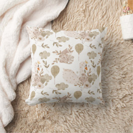Coussin Boho in Neutrals : Élégante crèche de cygnes pour 
