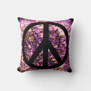 Coussin Boho Lumineux Flou Lumières Brillantes Signe de Pa