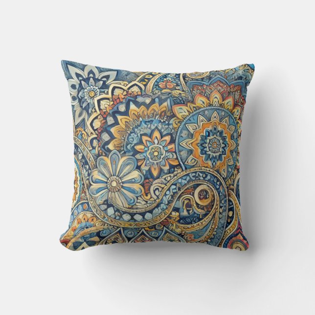 Coussin Boho Luxe Paisley Dream (Recto)