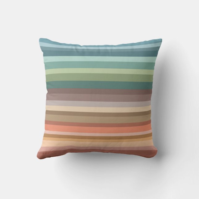 Coussin Boho Modern Chic Stripes (Verso)