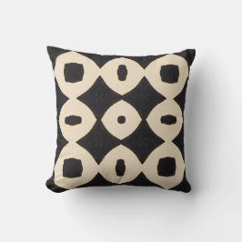 Coussin boho motif géométrique gras