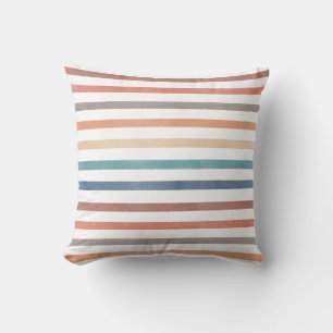 Coussin Boho Retro Stripes Motif Pépinière Jeu d'oreiller
