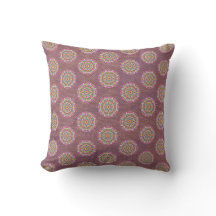 Boho réversible Motif Mandala violet
