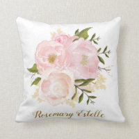 Boho rougissent décor floral rose de crèche de