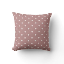 Boho Simple Modern Girly Polka Dot Neutral Mauve