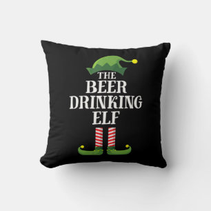 Coussin Boire de la bière Noël Anniversaire