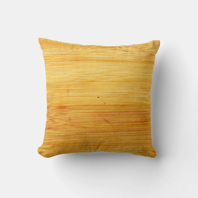 Coussin Bois bambou texture arrière - plan (Recto)