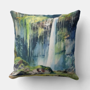 Coussin Bois de cascade et mousse