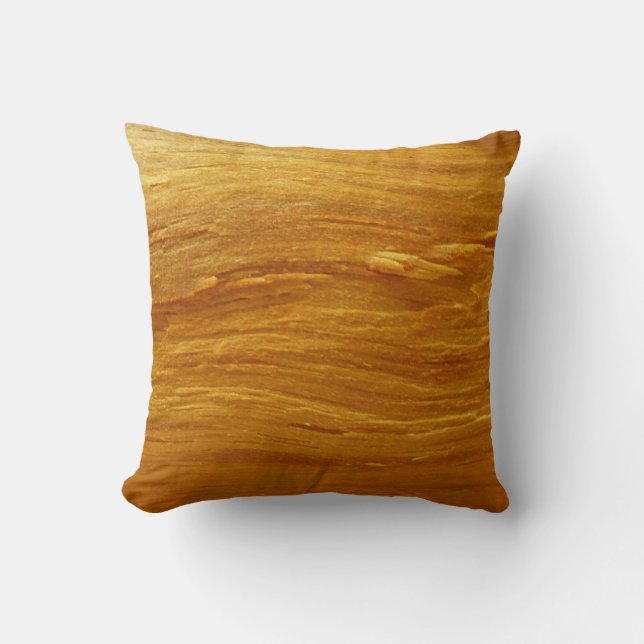 Coussin Bois de pin I Faux Texture en bois (Recto)