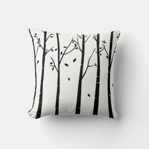 Coussin Bois des arbres minimalistes modernes