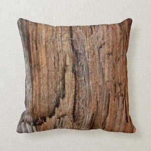 Coussin Bois rustique