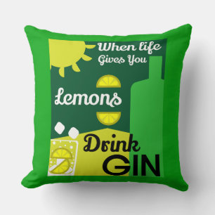 Coussin Boissons Gin Love Gin Décor Service de barre