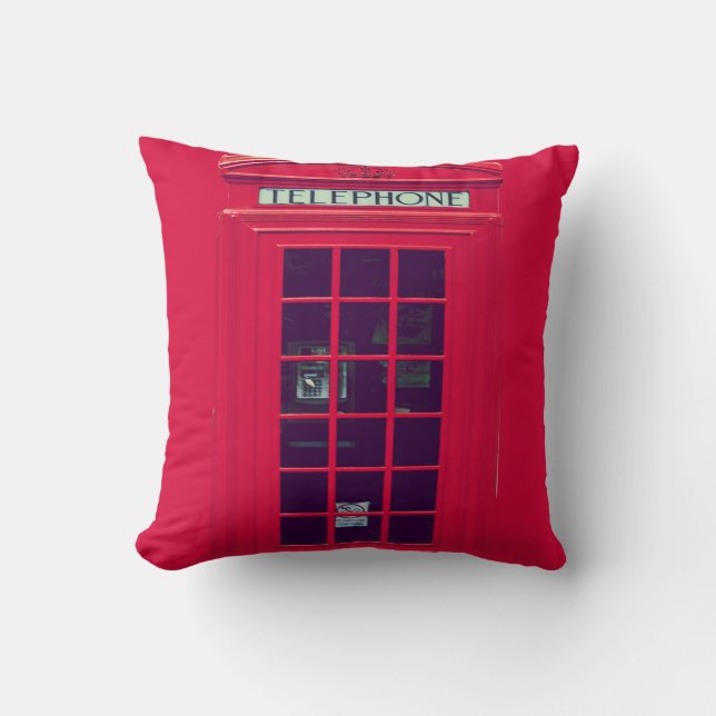 Coussin Boîte téléphonique britannique d'origine (Recto)