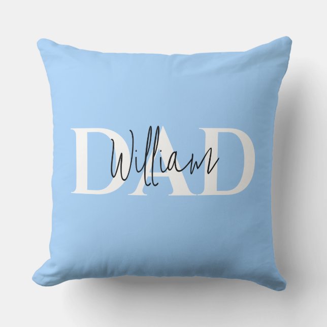 Coussin Bold Pastel DAD | Cadeau de la Fête des Pères (Recto)