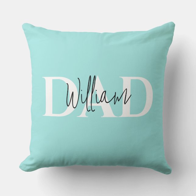 Coussin Bold Pastel DAD | Cadeau de la Fête des Pères (Recto)