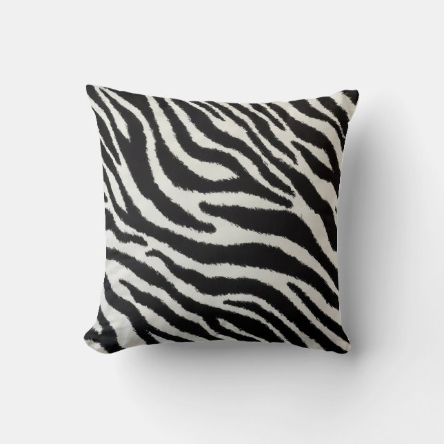 Coussin Bold Zebra Stripes Pillow (Recto)