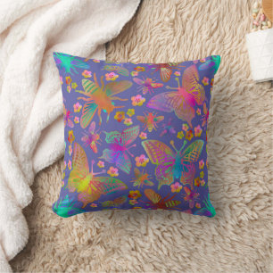Coussin Bombardements de papillons dans le ciel orageux