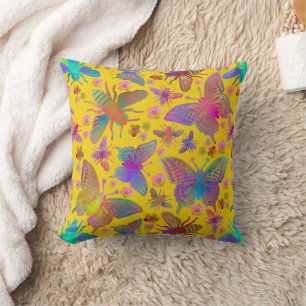 Coussin Bombardements de papillons en été