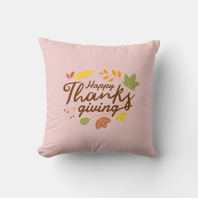 Coussin Bon thanksgiving Moderne Feuille de chute Décor (Recto)