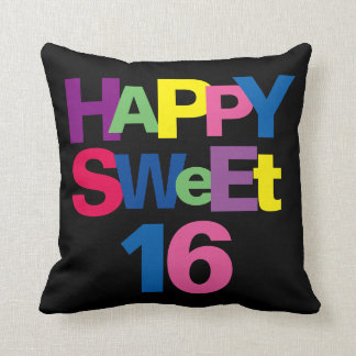 Coussin Bonbon heureux coloré 16
