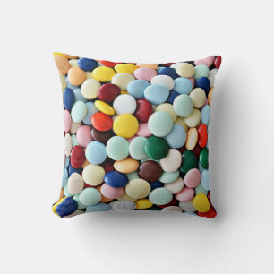 Coussin Bonbons ronds de différentes couleurs
