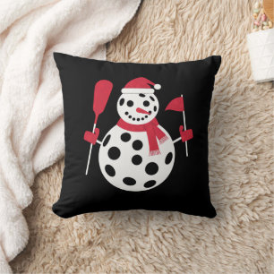 Coussin Bonhomme de neige famille chapeau de Père Noël Xma