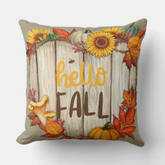 Coussin Bonjour automne