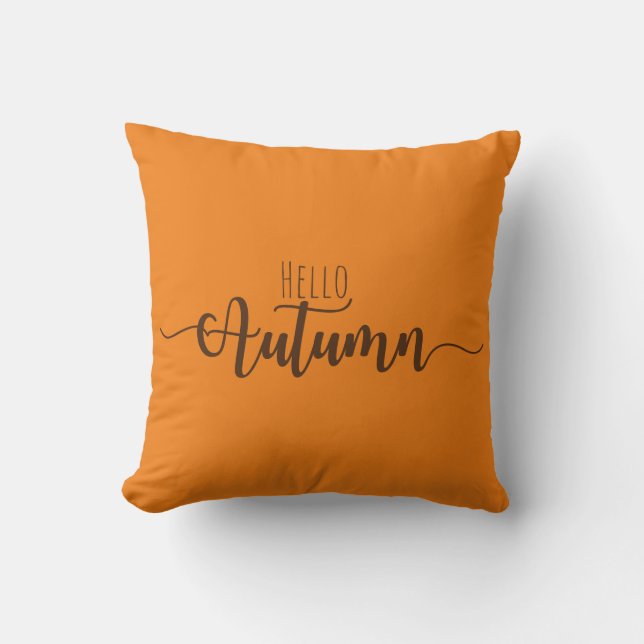 Coussin Bonjour automne (Recto)