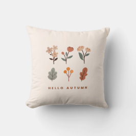 Coussin Bonjour Automne Minimaliste Automne Florales
