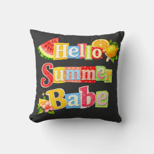 Coussin Bonjour bébé de l'été