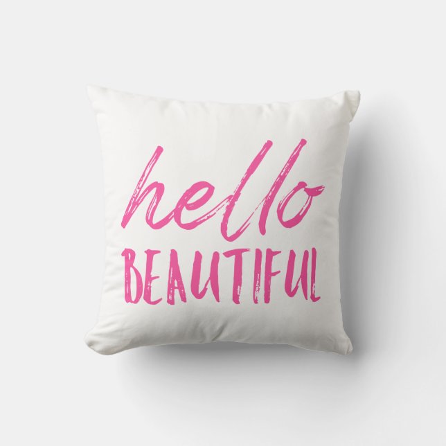 Coussin Bonjour Belle (Recto)