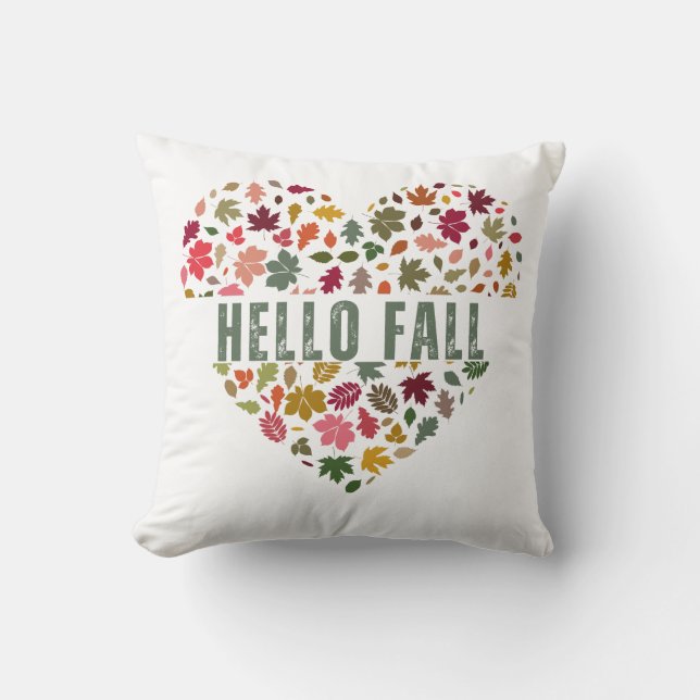 Coussin Bonjour l'art d'automne (Recto)