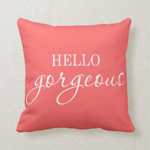 Coussin "Bonjour magnifique ! "coussin