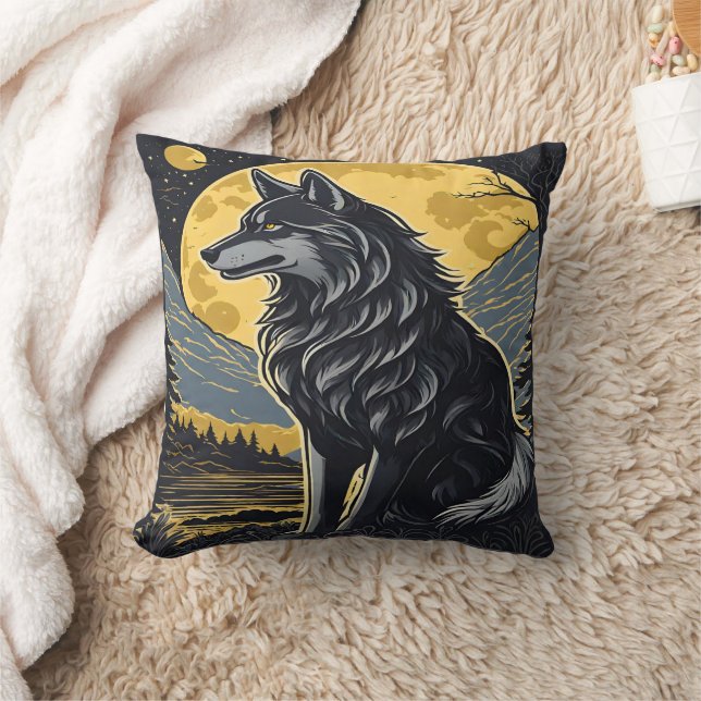 Coussin Bonjour sous une Pleine lune. (Couverture)