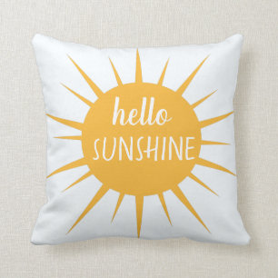 Coussin Bonjour Sunshine moderne