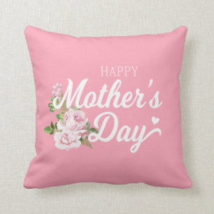 Coussin Bonne fête des mères aux roses roses roses  Lanc
